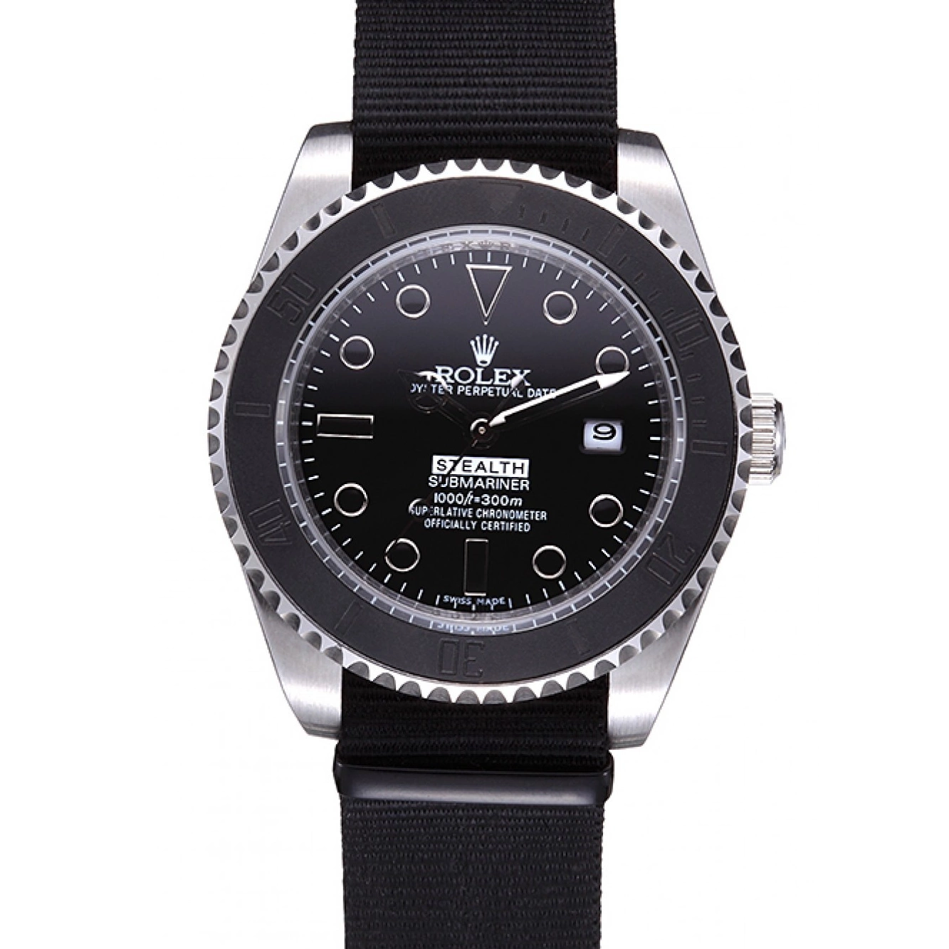 Aaa replica watch Submariner 621988 Stealth Rolex Black 0712